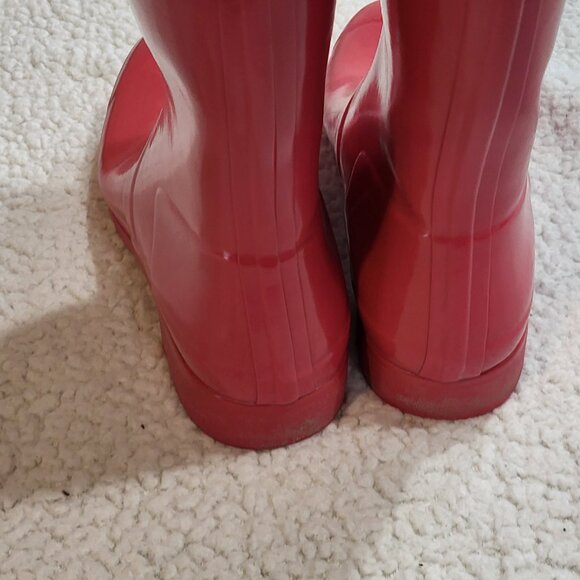 Hunter womens Wellington Boots waterproof Pink Size 9 - Picture 2 of 7